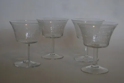 Set Of 4 Pall Mall Lady Hamilton Smaller Champagne Or Cocktail Saucers / Coupes • £49.95