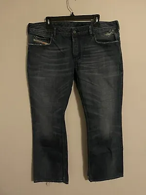 Diesel Made In Italy Zathan Regular Boot Cut Button Fly Denim Jeans -Men's 38x32 • $84.99