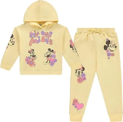 Disney Girls Minnie Mouse Hoodie And Jogger Clothing Set - Sizes 4-16 • $29.99