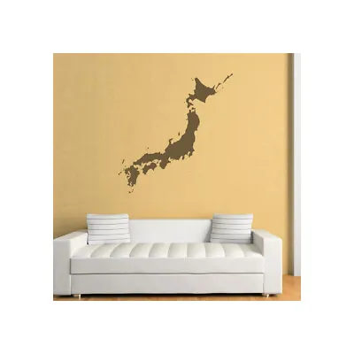 Japan Silhouette Map Country Rest Of The World Wall Sticker Home Decor  WS-18559 • £34.98