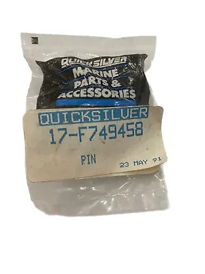 OEM Mercury / Quicksilver  Tilt Lock Pin  17-F749458 • $12.95