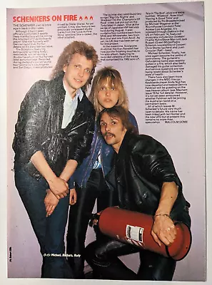 Scorpions / Michael & Rudy Schenker / Magazine Full Page Pinup Poster Clipping • $12.99