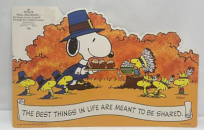 Hallmark Snoopy And Woodstocks Popcorn Root Beer Thanksgiving Wall Decorations • $49.99