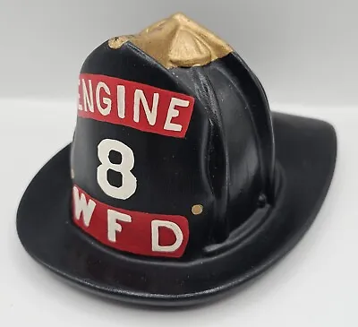 Vintage 1971 Wantagh New York Fire Department WFD 8  Firefighter Helmet Engine 8 • $85