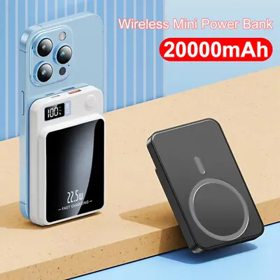 $29.69 • Buy 20000mAh Wireless Fast Charger Magnetic Power Bank 22.5W For IPhone Mobile Phone