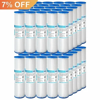 50 Pack 5/20/50 Micron 10 X2.5  Washable Pleated Sediment Water Filter Cartridge • $131.12