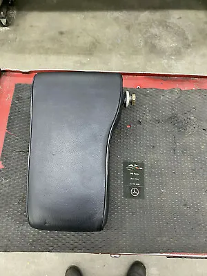 Mercedes C126 380 420 500 560 SEC Coupe Black Leather Front Center Armrest 82-91 • $179.99