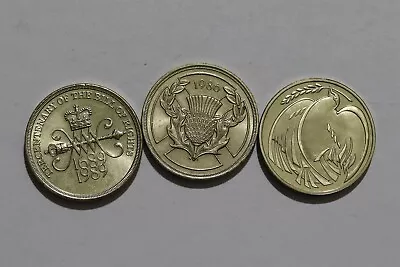 🧭 🇬🇧 Uk Gb 2 Pounds - 3 Commemorative Coins Lot B52 Xi37 • $17.90