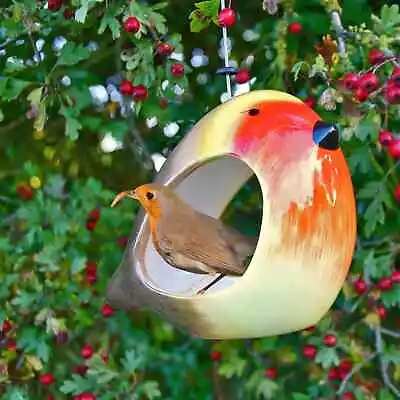 Wildlife World Ceramic Robin Bird Feeder • £10.99