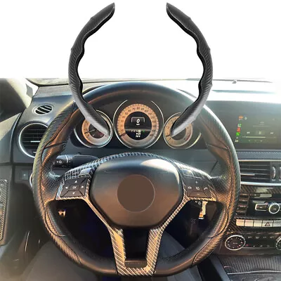 15 /38cm Steering Wheel Cover Carbon Fiber Leather Anti-slip For Mercedes-Benz • $15.23