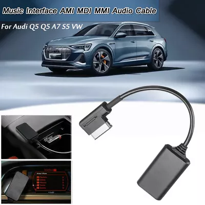 AMI MMI MDI Audio AUX Cable Music Power Car Interface For Audi VW A3 Q5  IPhone • $12.59