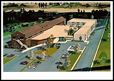 Postcard Lewistown Montana Yogo Inn Best Western Hotel Aerial View Parking Lot • $4.99