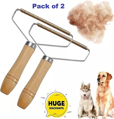 2 Pcs Lint Remover On Carpet Pet Hair Remover Dog Cat Hair Remover Reusable Lint • £3.97