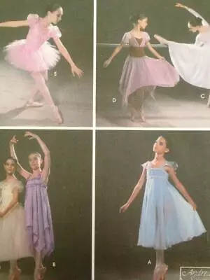 Simplicity Sewing Pattern 5136 Girls Ballet Dance Costumes Size 7-16 Uncut • £21.92