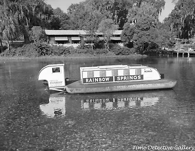 Submarine Boat  Mermaid  Rainbow Springs Florida - 1950s - Vintage Photo Print • $7.50