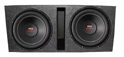 Pyle PLPW12D 12  3200W 4-Ohm DVC Car Subwoofer Sub And Dual Ported Enclosure • $156.99