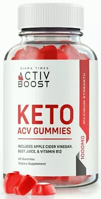 Activ Boost Keto ACV Weight Loss Gummies To Burn Fat For Energy 60ct • $19.95