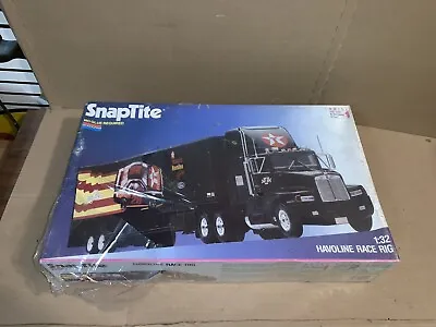 Vintage Monogram Snap-Tite Havoline Race Rig Semi 1/32 Scale Model Kit Sealed • $39.99