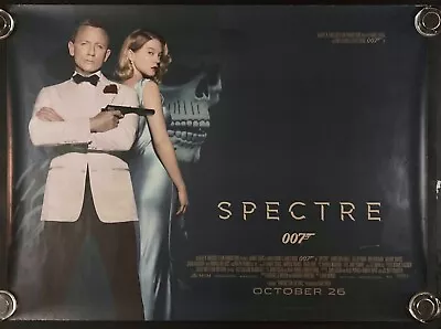 Spectre Original Quad Movie Cinema Poster Daniel Craig James Bond 2015 • £120