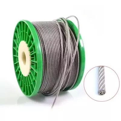 Stainless Steel Wire Rope Metal Cable Rigging PVC Plastic COATED 0.6125-12mm • $3.79