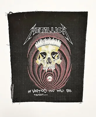 Vintage Original 1980s Metallica Sew On Jean Jacket Back Patch 1989’ Vertigo Vtg • $125