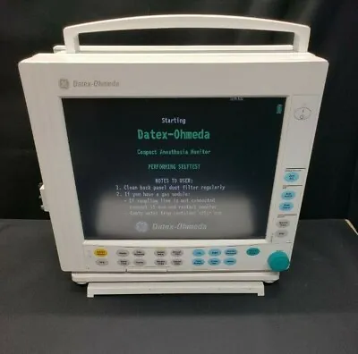 $2650 • Buy GE Datex-Ohmeda S/5 Compact Monitor W/ E-Series Modules 5 Agent 