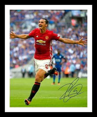 Zlatan Ibrahimovic - Manchester United Autograph Signed & Framed Photo • £19.99