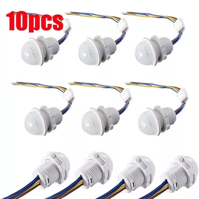 10Pcs PIR Infrared Motion Sensor Detector Smart Switch Lamp Switch Auto 110V220V • $22.65