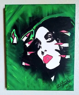 Marilyn Manson  Long Hard Road Outta Hell  Era Acrylic Painting On 10x8 Canvas  • $35