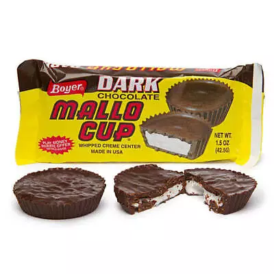 Boyer DARK Mallo Cups Dark Chocolate Whipped Creme Center 8ct FREE SHIPPING • $25.60