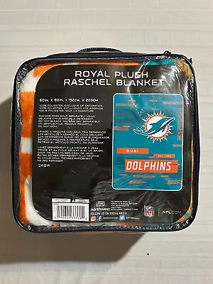 Miami Dolphins NFL 60  X 80  Plush Throw Blanket Northwest Company • $59.99