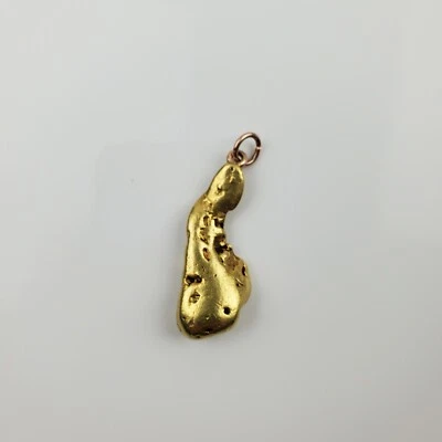 $3249.95 • Buy Genuine Large Natural Alaska Gold Nugget Pendant 14.7 Grams Chunky