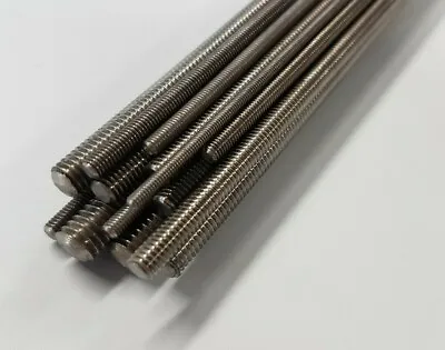 £3.35 • Buy Threaded Rod Studding M2 M2.5 M3 M4 M5 M6 Stainless Steel Screw Various Lengths