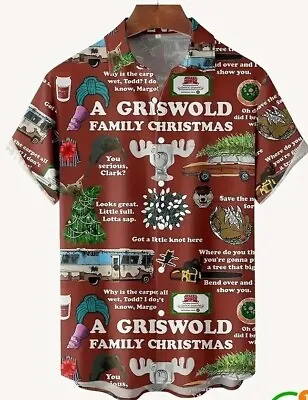 National Lampoon's Christmas Vacation Hawaiian Shirt 44 Clark Griswold  • £29.99