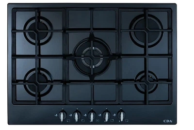 £249 • Buy CDA HG7250BL Black 5 Burner 68cm Wide Gas Hob + 5/2 Year Warranty (Brand New)