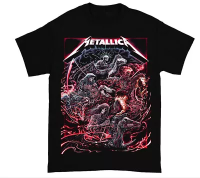 Metallica Shirt Metallica Heavy Metal Tour New Black T-shirt • $13.99