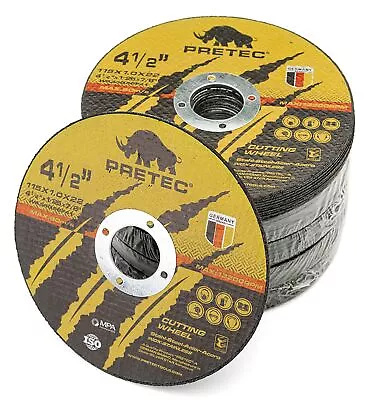 Pretec 4.5  115mm X 1mm X 22.2mm Thin Stainless Steel Metal Cutting Discs 20pcs • £9.99