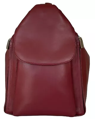 £75 • Buy New Ladies Visconti Red Soft Leather Backpack Bag