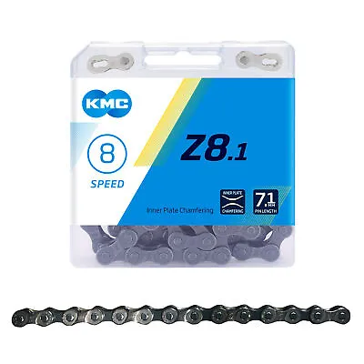 KMC Z8.1 Chain - 6 7 8-Speed 116 Links Silver/Gray • $15.99