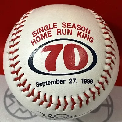 ⚾️ Rawlings Mark McGwire 70th Home Run King Baseball Commendation W/Dispkay Case • $19.99