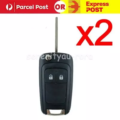 $13.98 • Buy 2* For Holden Barina Cruze Trax 2 Button Remote Flip Key Blank Shell Case Fob AU