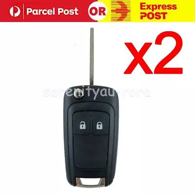 2* For Holden Barina Cruze Trax 2 Button Remote Flip Key Blank Shell Case Fob AU • $17.95