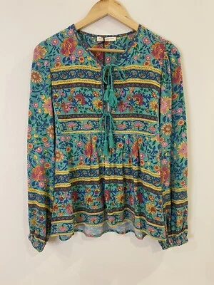 $220 • Buy Spell & The Gypsy Folktown Unicorn Tears 2021 Turquoise Blouse M BNWT