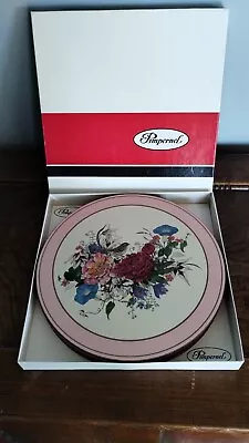 Vintage Pimpernel Place Mats Birds & Flowers Round Original Box VGC Cottagecore • $40