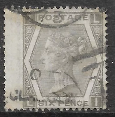GB Queen Victoria Stamp SG123 6d Buff With Margin Plate 12  R13874 • $1.87