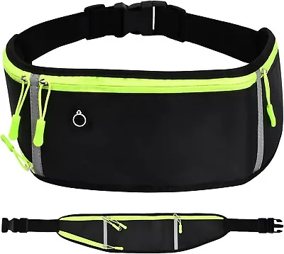 Running Belt Waist Bag Ultra Slim Waterproof Money Belt Running Bag Pack UK • £6.99