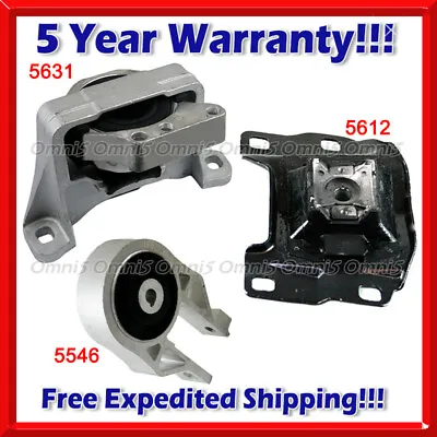 M864 Fits 2013-2018 Ford Focus ST 2.0L Turbo Motor & Trans Mount Set 3pc • $85.34