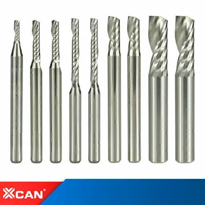 HSS Solid Carbide Single Flute Spiral Router Bit End Mill For Acrylic Hard Wood • $11