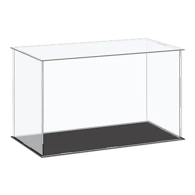 Acrylic Display Case Plastic Box Cube Storage Box Clear 36x16x20.5cm • £17.44