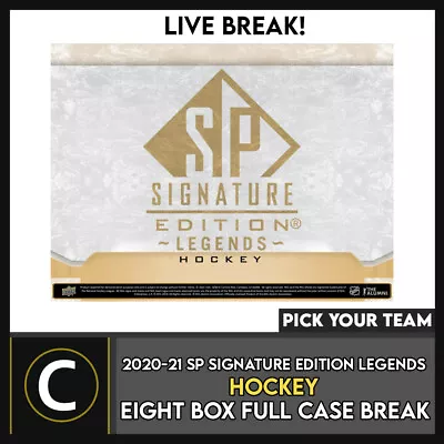 $17.66 • Buy 2020-21 Signature Legends Hockey 8 Box (full Case) Break #h1670 - Pick Your Team